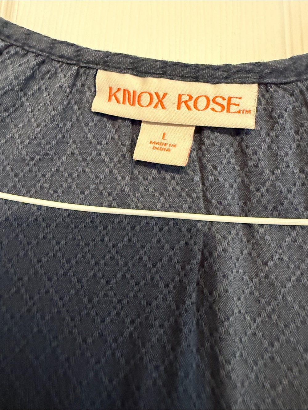 Knox Rose Navy Blue Embroidered Dress - Picture 5 of 9